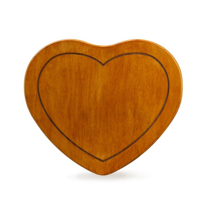 Valentine's Day Wooden Heart Lid-Lid-Woven Maple Basket-Longaberger
