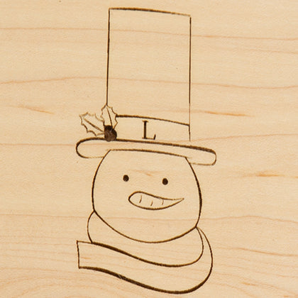 Santa Belly 6-Piece Coaster Basket Set - Snowman Coasters
