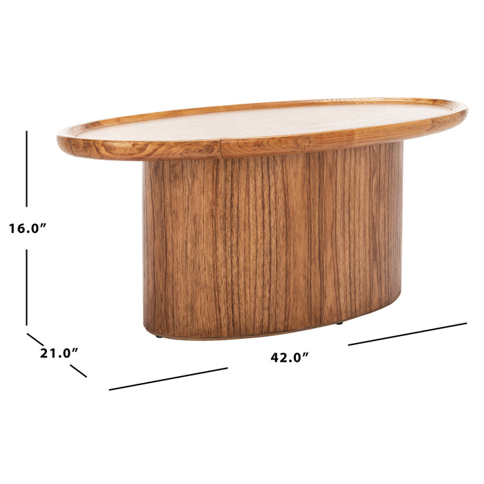 Natural Flyte Oval Coffee Table