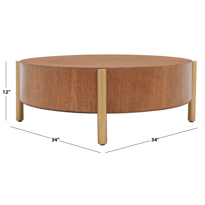 Natural Diangela Round Coffee Table