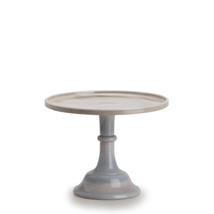 Large Glass Marble Cake Stand