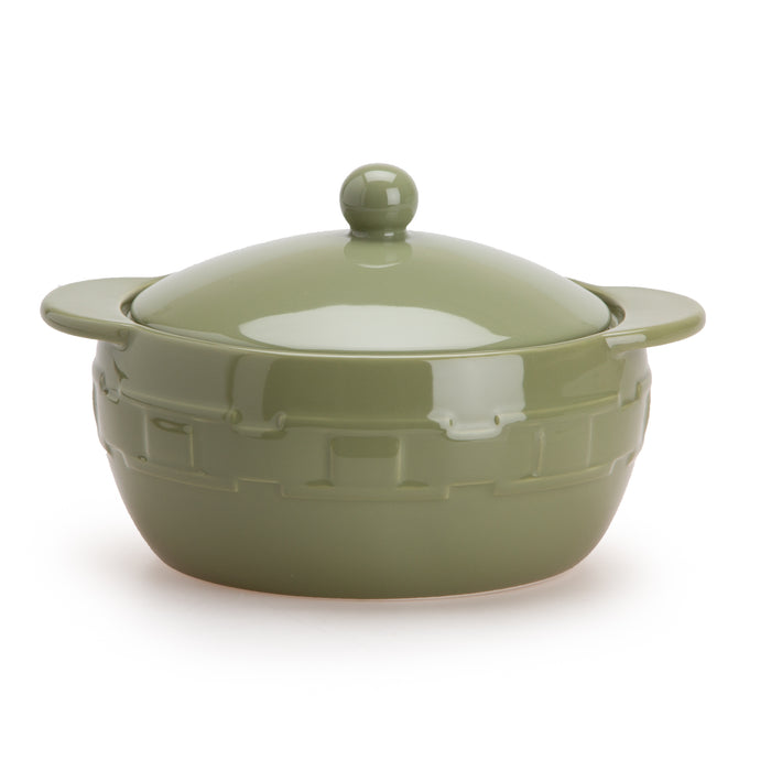 Woven Traditions® Round Casserole Dish - Sage
