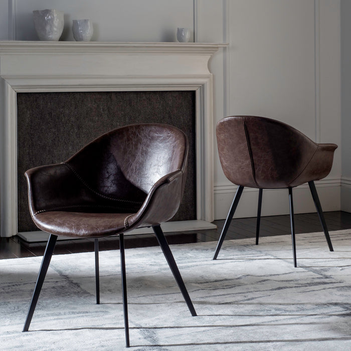 Brown & Black Dublin Chair Set