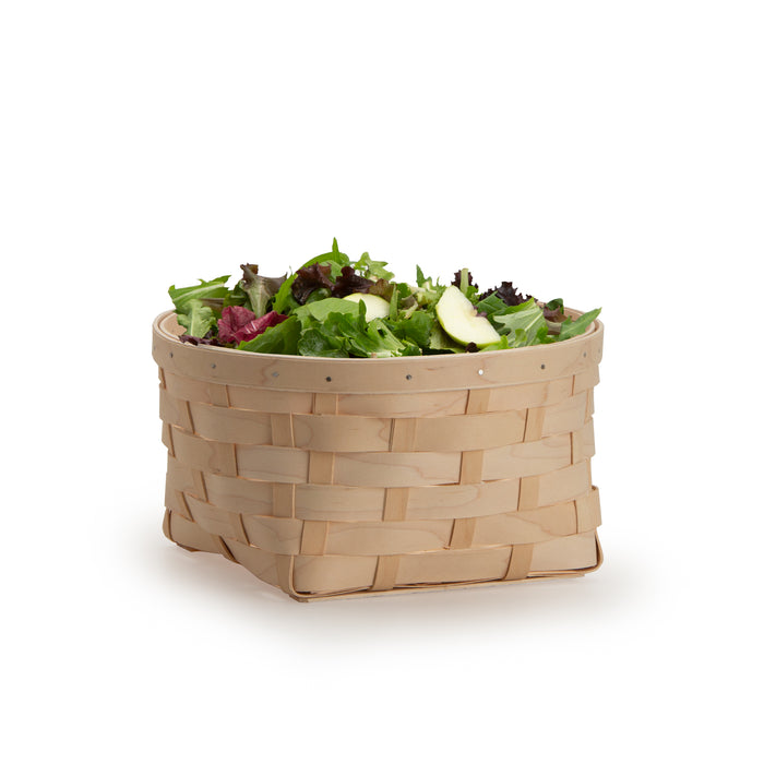 Round Serving Basket - Whitewashed