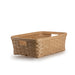Side view of Light Brown Large Rectangle Organizing Basket