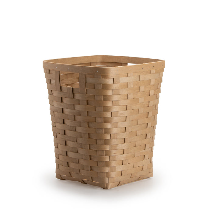 Front view of Light Brown Flare Waste Basket