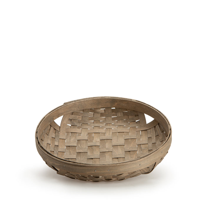 Round Tray Basket - Light Grey