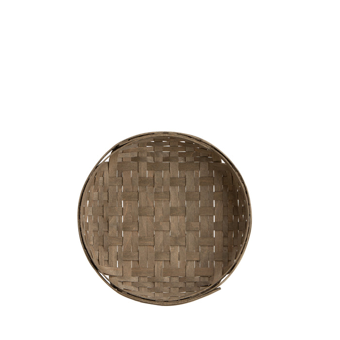 Round Tray Basket - Light Grey