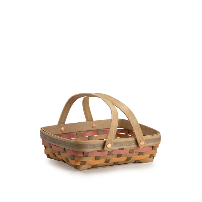 Small Apple Picking Basket Set with Protector - Fall Weave