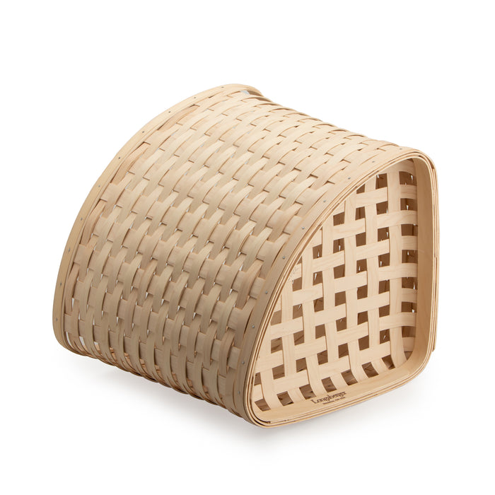 Corner Waste Basket - Whitewashed