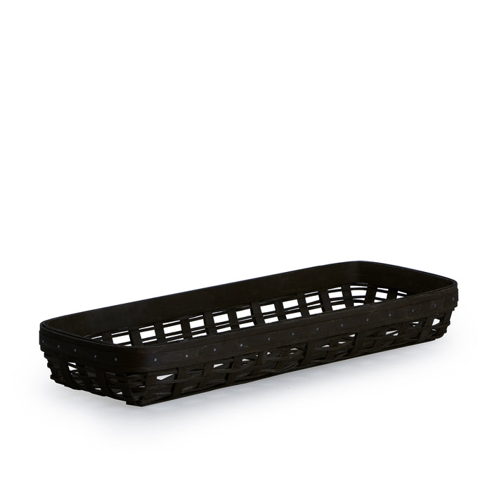 1896 Long Rectangle Serving Basket - Black