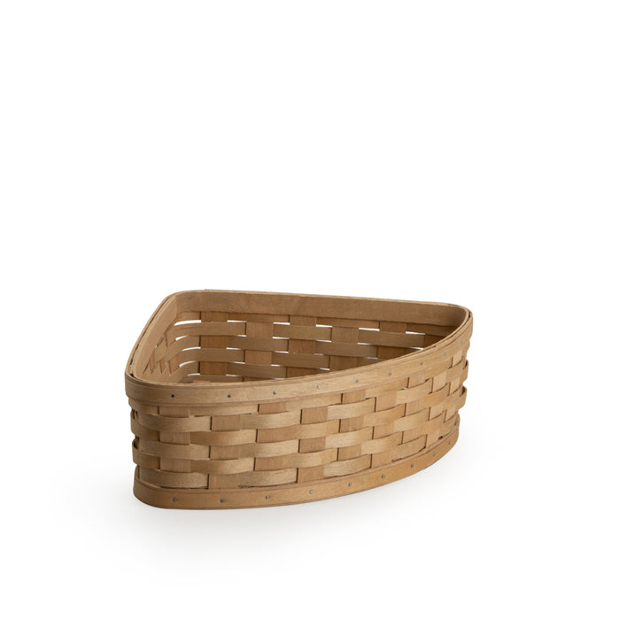 Corner Caddy Basket Set with Protector - Light Brown