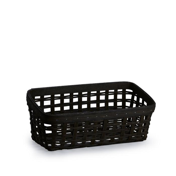 1896 Vanity Organizing Basket Set with Protectors - Black