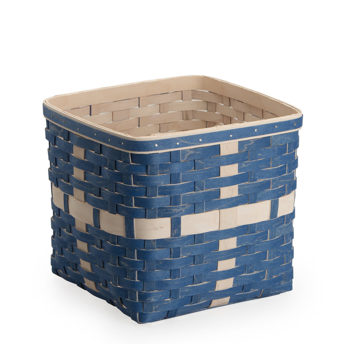 Holiday Present Basket Set - Blue and White