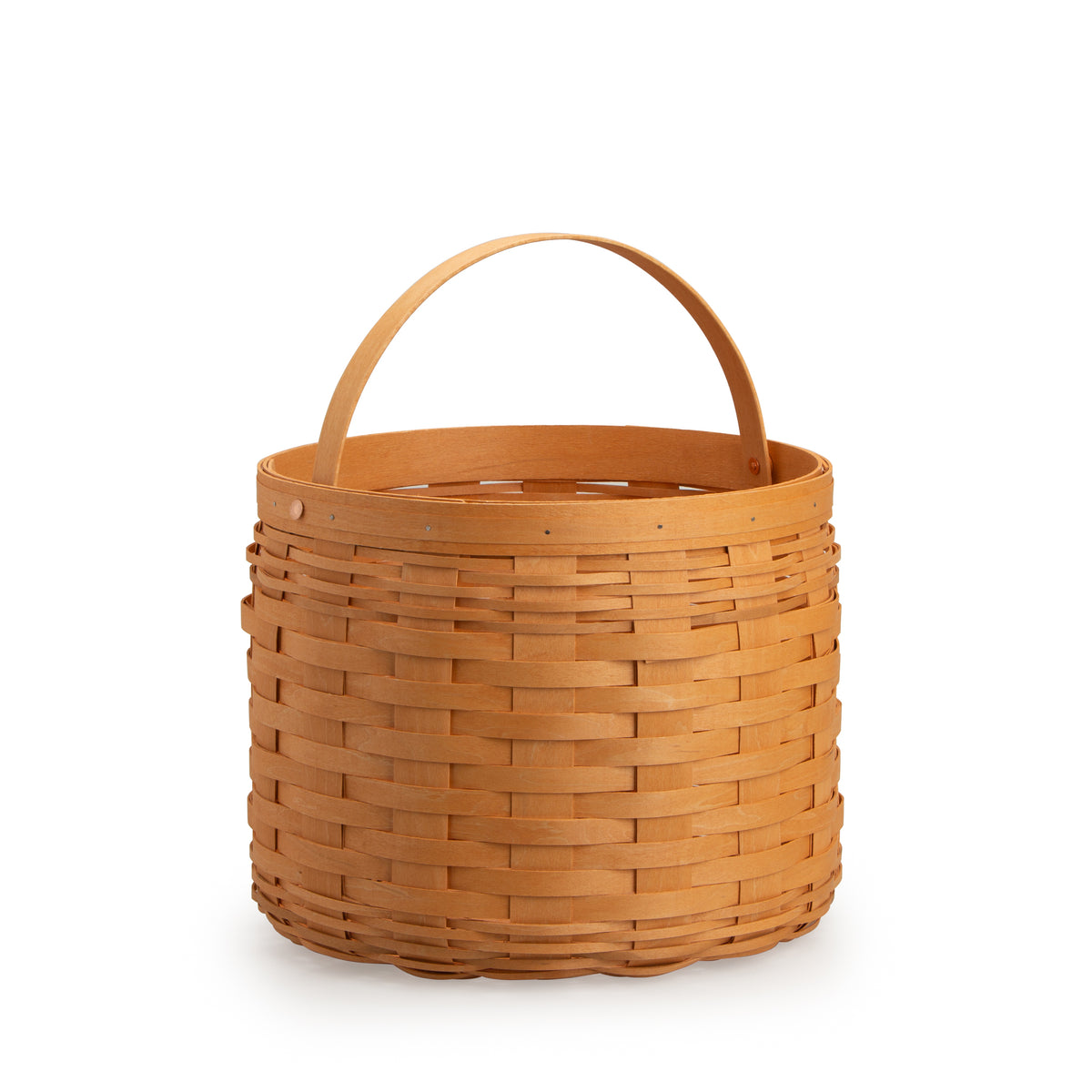 Round Storage Basket with Protector - Saffron — Longaberger