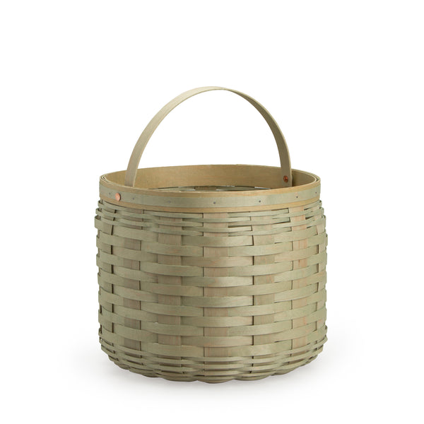 Round Storage Basket Set with Protector - Soft Green — Longaberger