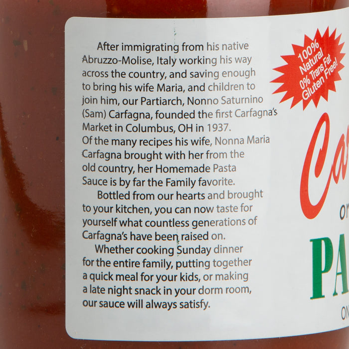 Carfagna's Original Gourmet Pasta Sauce