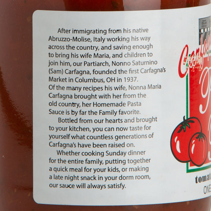 Carfagna's Pomodoro Basilico Sauce