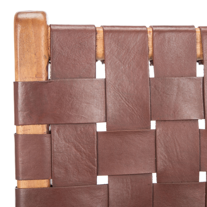 Cognac & Natural Taika Leather Dining Chair Set