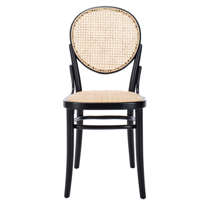 Black & Natural Sonia Cane Dining Chair Set