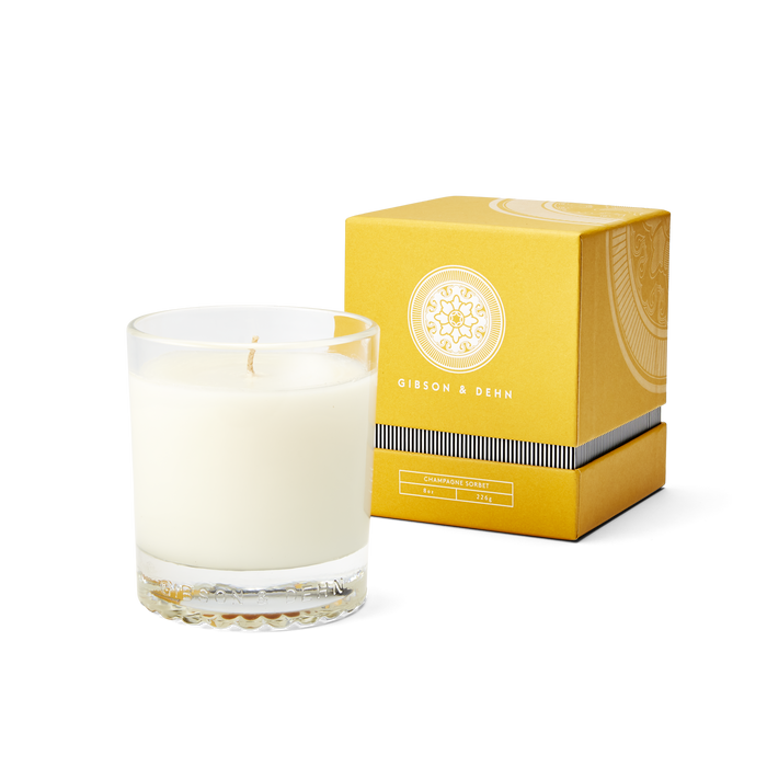Gibson & Dehn Champagne Sorbet Single Wick Candle