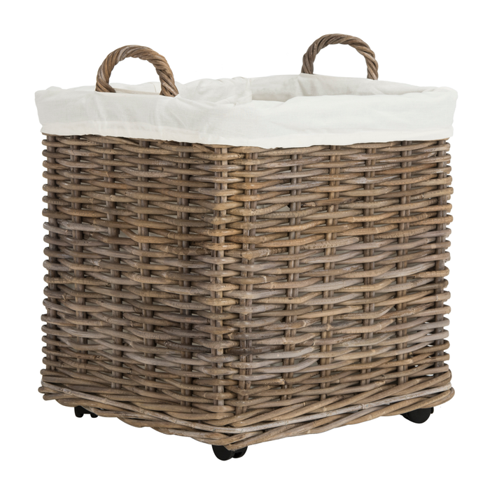 Natural Amari Wheel Basket
