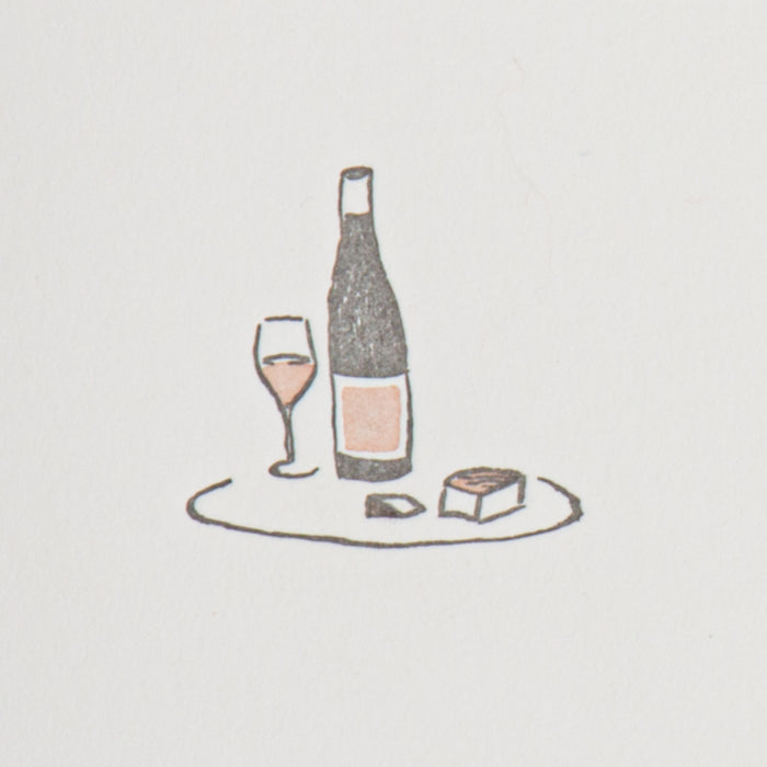 Wine & Cheese Blank Note Card Set