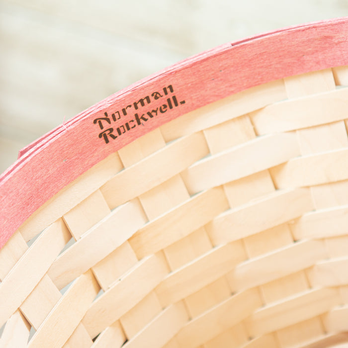 Norman Rockwell Series 2: Bushel Basket with Protector Set - Whitewashed