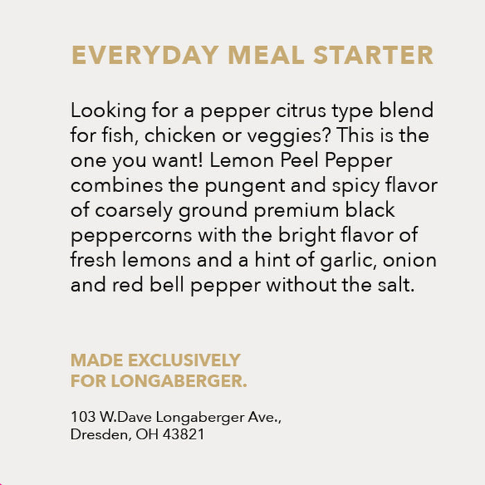 Longaberger Lemon Peel Pepper Spice Mix
