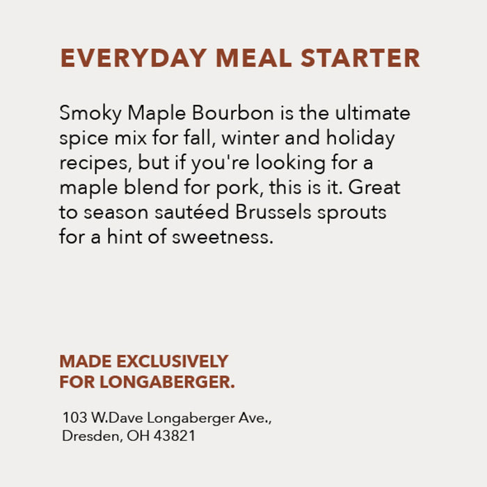 Longaberger Smoky Maple Bourbon Spice Mix