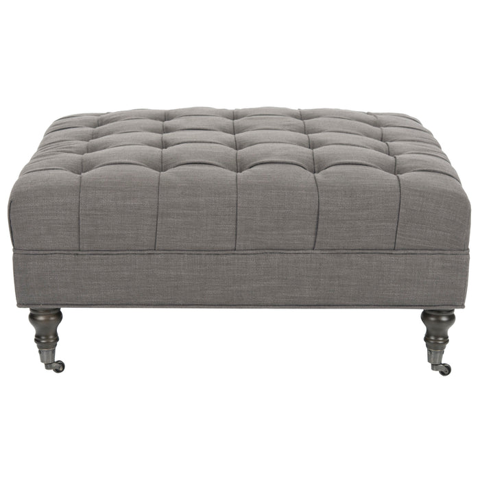 Charcoal Clark Tufted Cocktail Ottoman