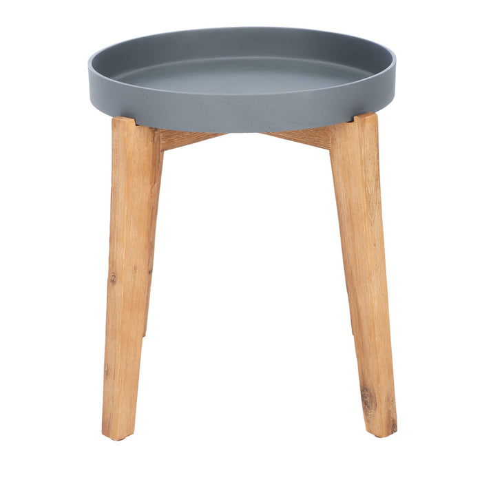Natural And Grey Menria Side Table