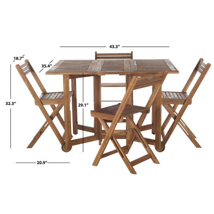 Natural Arvin Table Chair Set