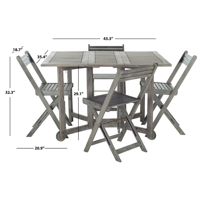 Grey Wash Arvin Table And Chair Set