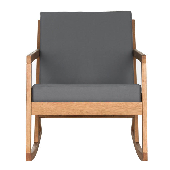 Natural Vernon Rocking Chair with Grey Cushions