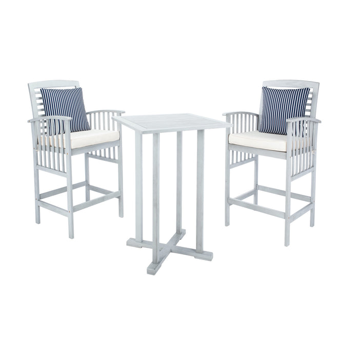 Grey And Navy Pillow Pate Bistro Set