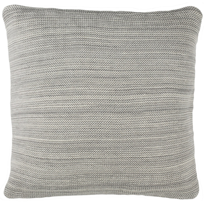 Grey Loveable Knit Pillow