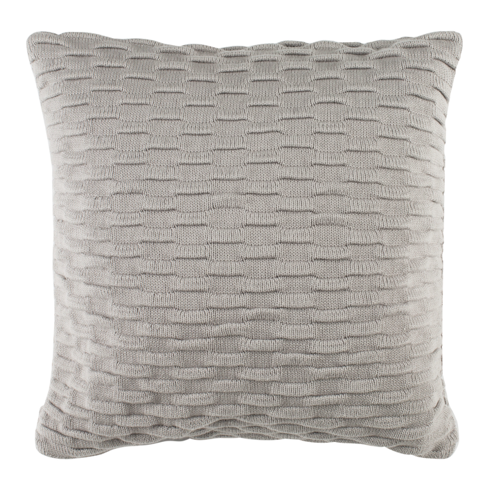 Grey Noela Knit Pillow