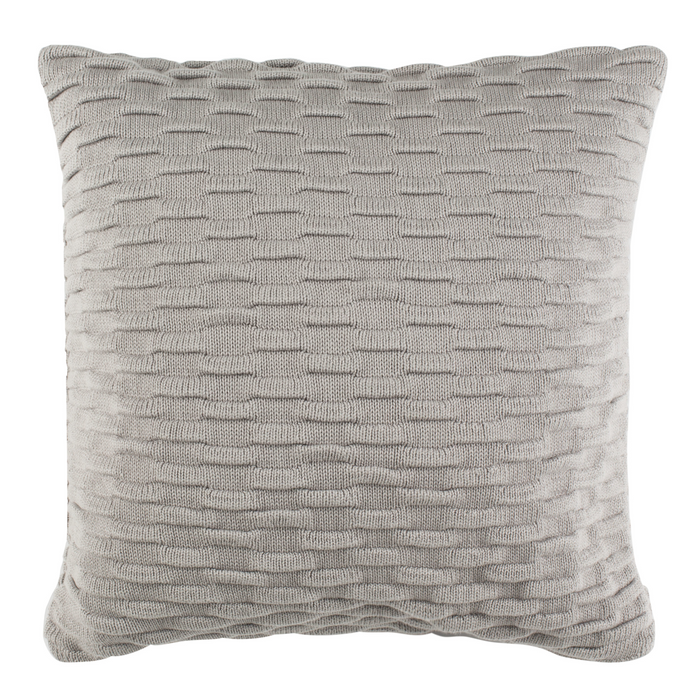 Grey Noela Knit Pillow