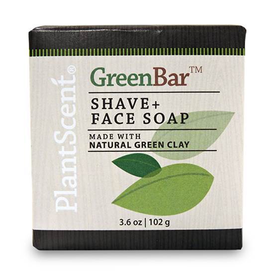Sunleaf Plant Scent Green Bar Shave & Face Soap