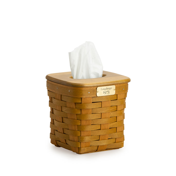 Warm Brown 1973 Tall Tissue Basket Set with Free Protector
