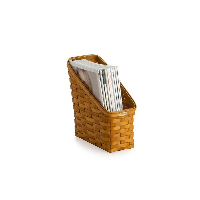 1973 Magazine File Organizing Basket - Warm Brown