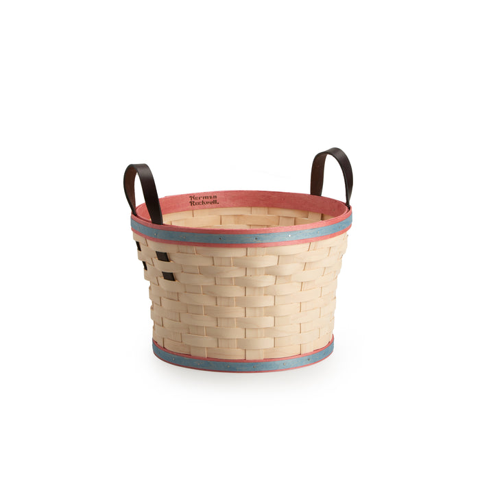 Norman Rockwell Series 2: Bushel Basket with Protector Set - Whitewashed