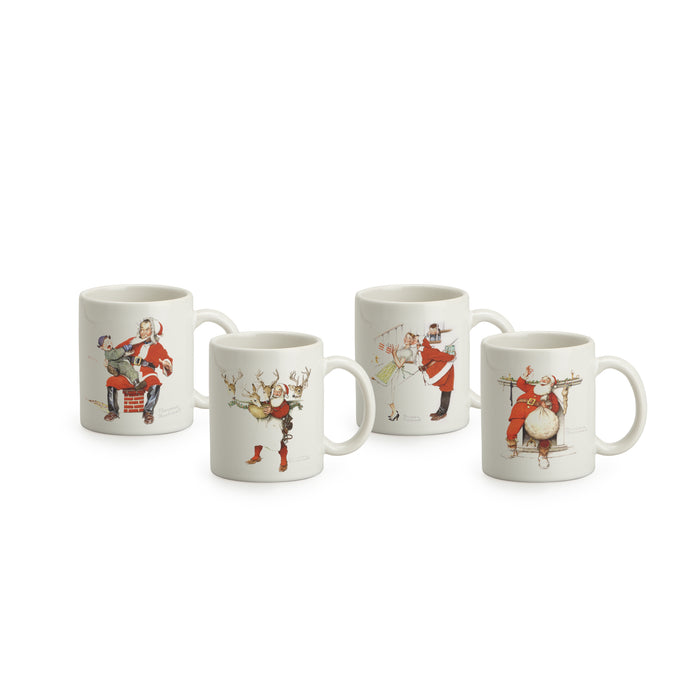 Norman Rockwell Holiday Mug Set