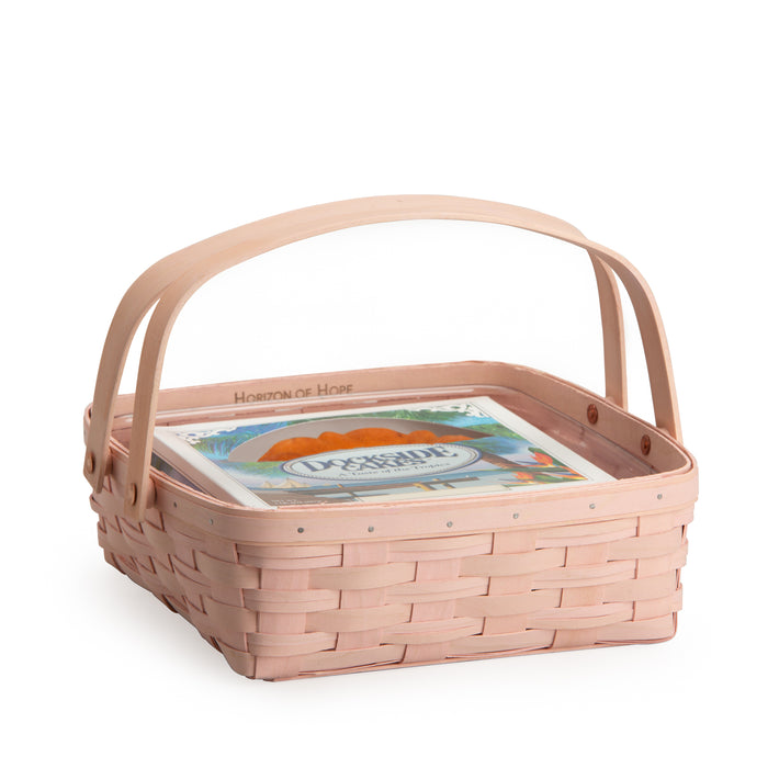 Pale Pink Horizon of Hope Cake Basket Set with Free Protector