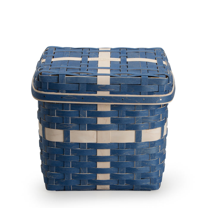 Holiday Present Basket Set - Blue and White