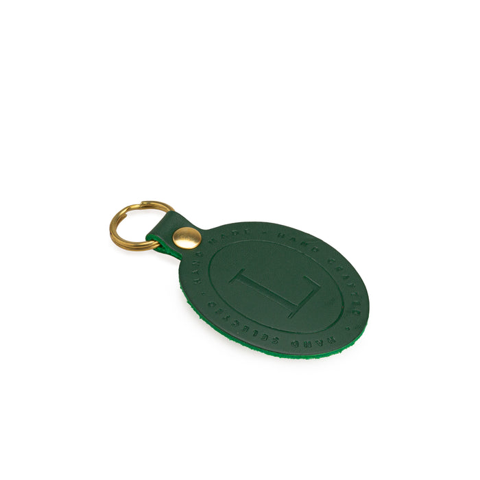 Green Leather Key Fob