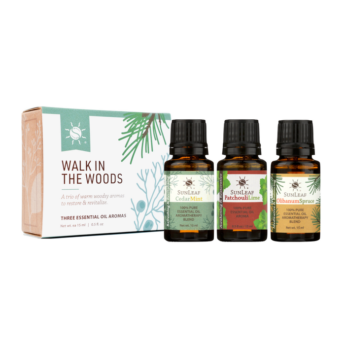 Sunleaf Walk in the Woods Essential Oil Aroma Trio