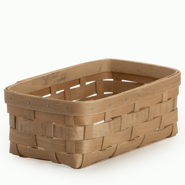 Light Brown Rectangle Organizing Basket