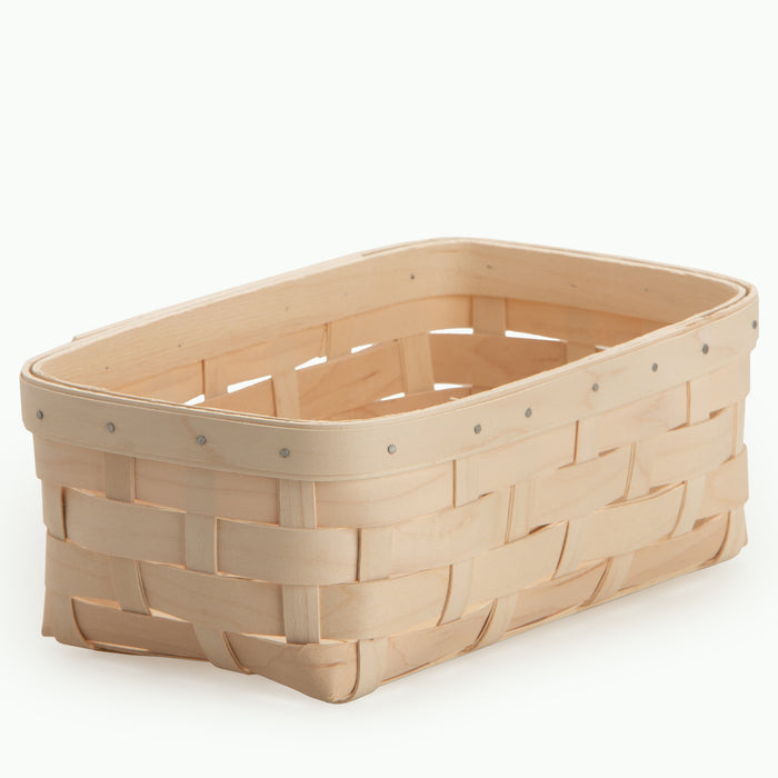 Whitewashed Rectangle Organizing Basket